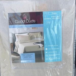 Cuddle duds flannel sheet